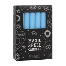 Candles Magic Spell Light Blue