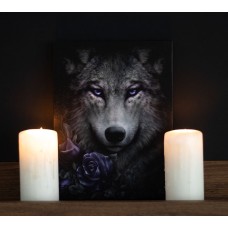 Canvas Picture Wolf Roses