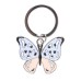 Keyring Silver Butterfly