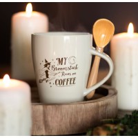 Mug & Spoon My Broomstick Runs On Coffee