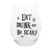 Stemless Glass Eat, Drink & Be Scary