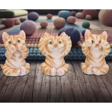 Three Wise Ginger Cats